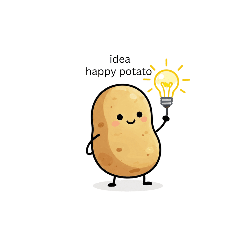happy potato idea water bottle