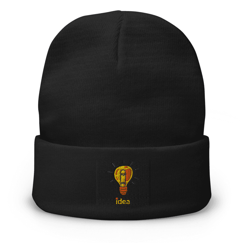 Embroidered Beanie idea logo